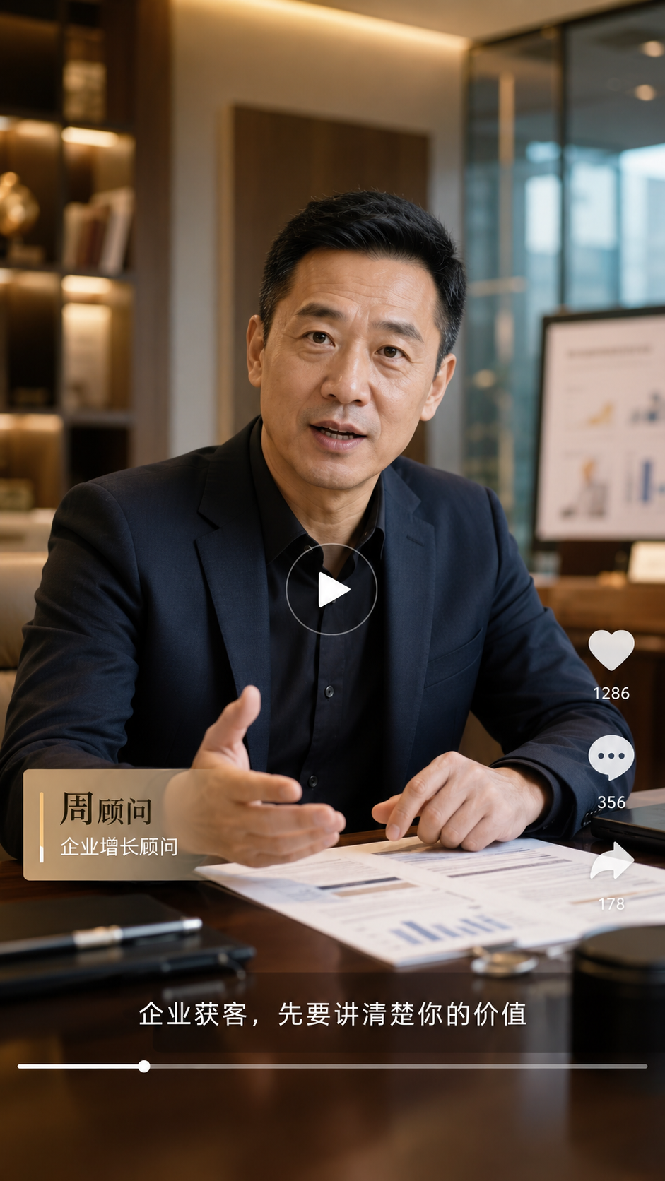 企业顾问型数字人视频封面