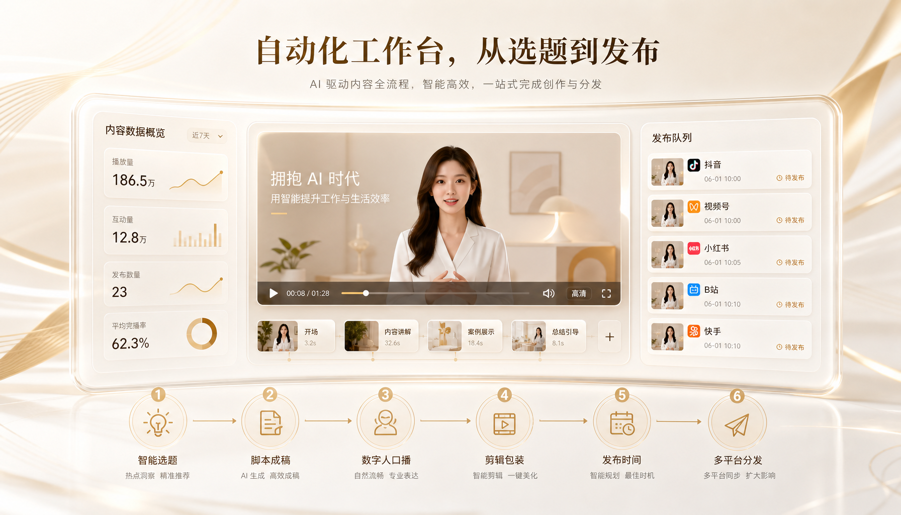 麦光 AI 从选题到发布的自动化内容生产流程